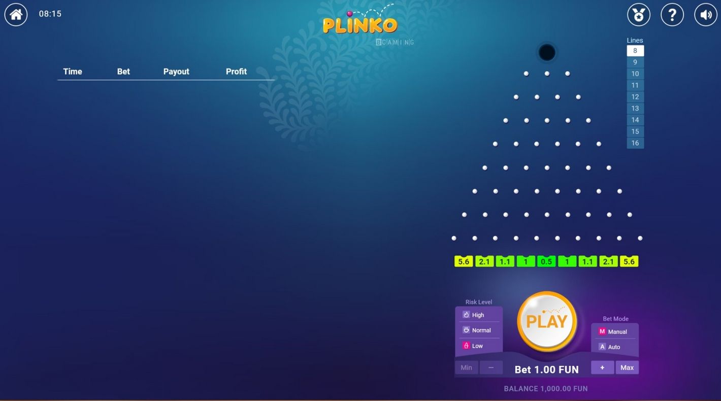 Reseña del videojuego Plinko